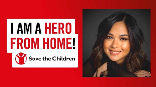 Lara Maigue signs up to be a #HeroFromHome