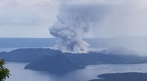 Taal Volcano Eruption 2020